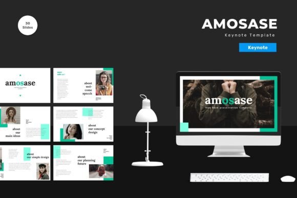 Amosase - Keynote Template: Elevating Modern Presentations with Precision and Style