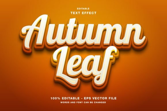 Autumn Leaf Editable Text Effect: A Practical Resource for Seasonal Design