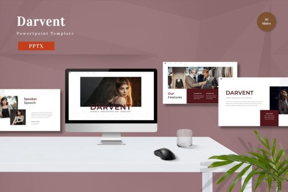 Darvent - Powerpoint Template: Elevating Modern Presentations with Efficiency and Style