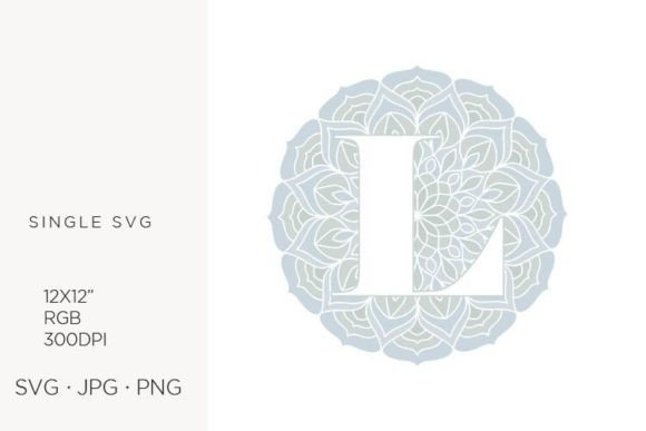 Elevate Designs with Mandala Monogram Letter L