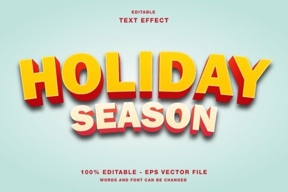 Holiday Season Text Effect for Designers