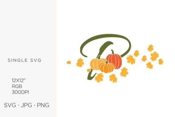 P Letter, Autumn, Leaves and Pumpkin: A Creative Toolkit for Seasonal Design