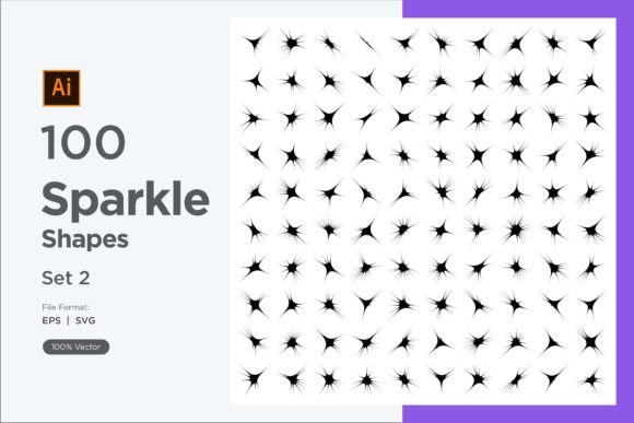 Sparkle Shape Symbol Sign V2-100 -2 Guide