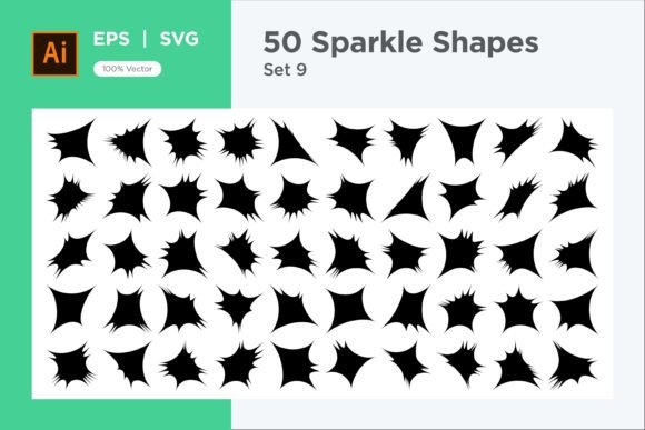 Strategic Visual Impact: Leveraging Sparkle Shape Symbol Sign V1-50-9 in Modern Design