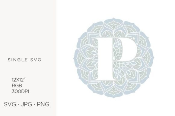 Unlocking Creative Potential with Mandala Monogram Letter P and Vector Clipart