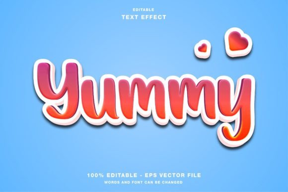 Yummy Cartoon Text Effect Guide